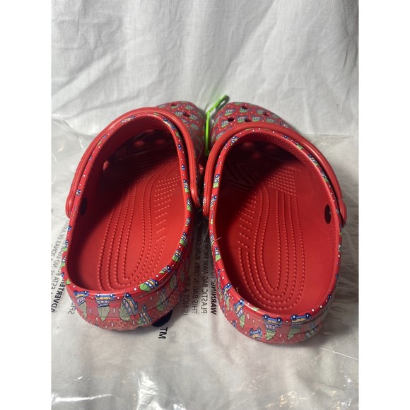 NWT Crocs Classic Clog Slip On Vineyard Vines 2022 Holiday Collab Red m10 w12